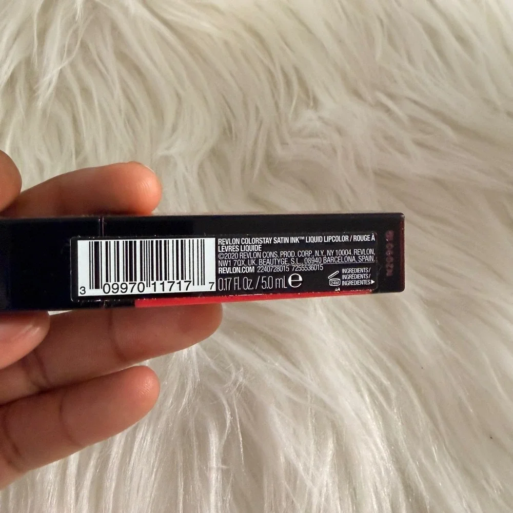 Revlon ColorStay Satin Ink Liquid Lipstick 015 Fire & Ice Red Longwear MAKEUP